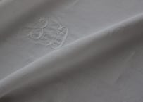 France Antique “BD” MONOGRAM Whitework手刺繍モノグラムクロス（数量4）