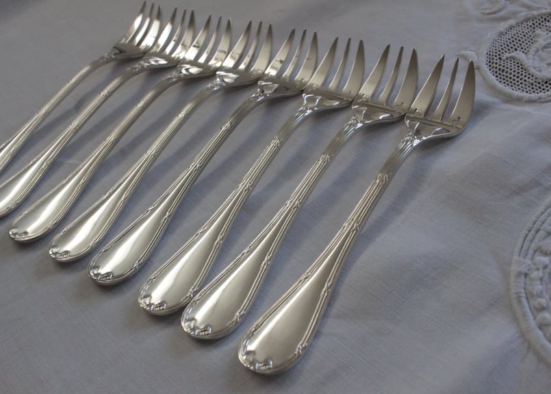 Christofle 【クリストフル】 Ruban・デザートフォーク（数量8) | Antiq