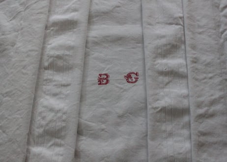 France Antique 大判シート/MONOGRAM “B・G”