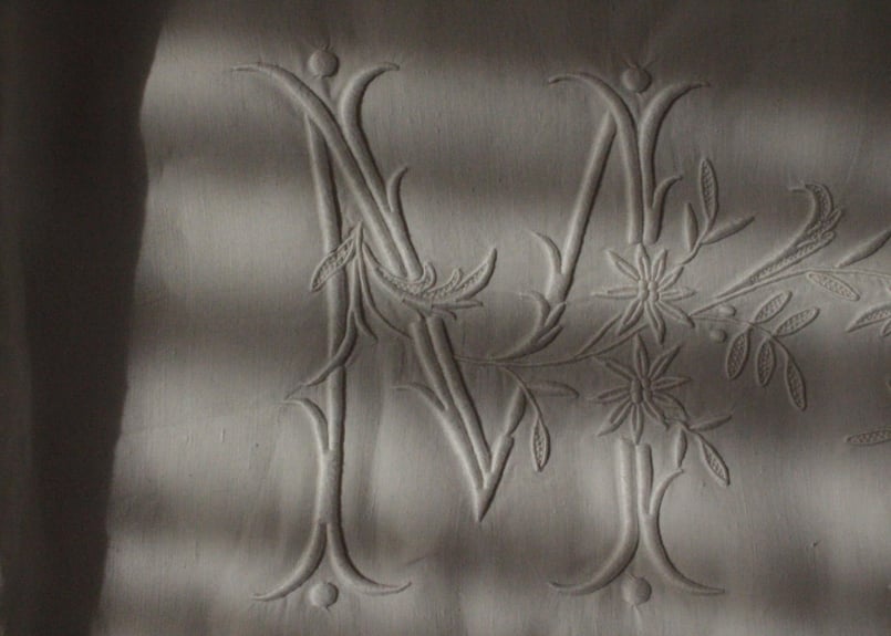 フランスアンティークイニシャルシーツ/モノグラムカバー/MONOGRAM“HB” フランスアンティークイニシャルシーツ/モノグラムカバー/MONOGRAM“HB”