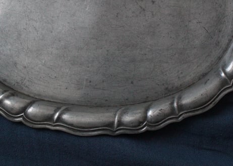 France Antique ovale Etain Pewter オーバル