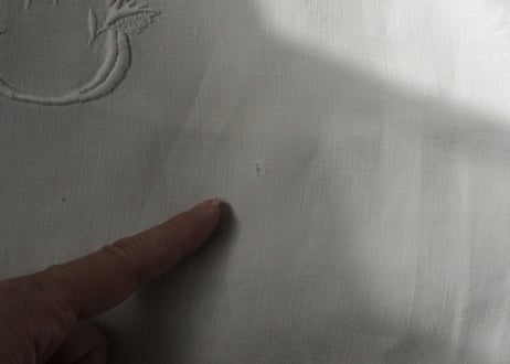 France Antique MONOGRAM“RB”　モノグラム大判シーツ