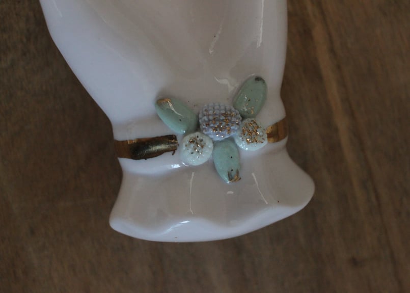 【D】バラ・レフトンのハンドモチーフ/Lefton Porcelain B】オリエンタルな花・レフトンのハンドモチーフ/Lefton