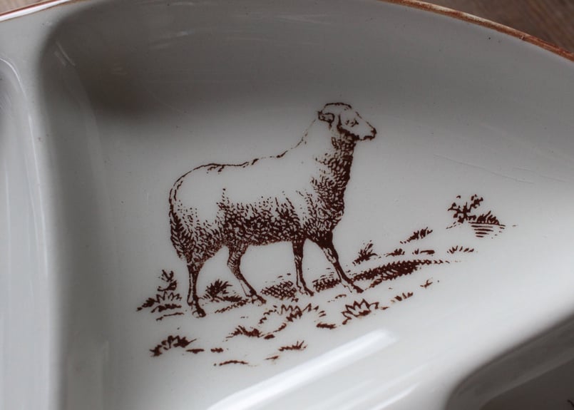 Gien【ジアン】 動物達のランチプレート (数量4) | Antique & Brocant