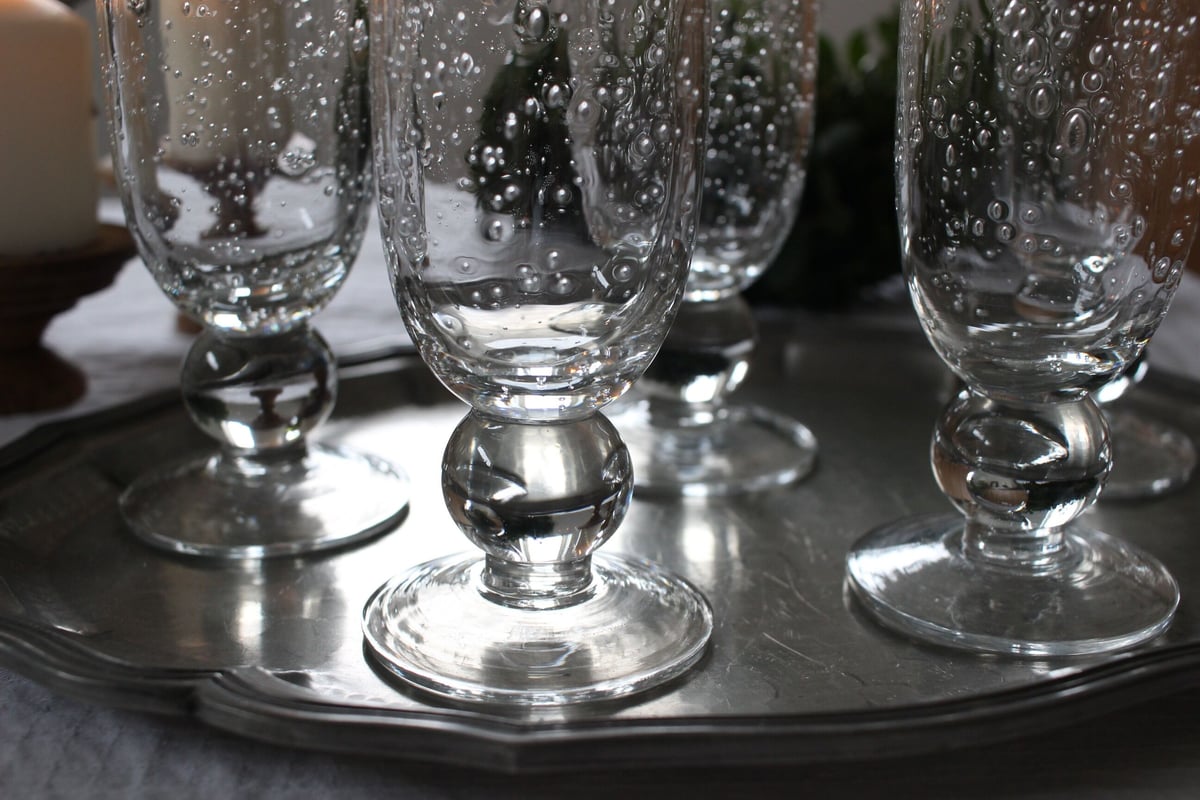 La Verrerie de Biot 手吹きのバブルグラス(数量5) | Antique &