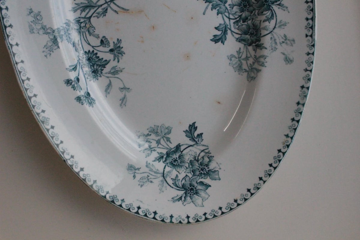 Sarreguemines 【サルグミンヌ】ELVIRE・オーバルプレート | Antique