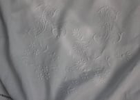 France Antique Linge Ancien Feuilles MONOGRAM“RB”