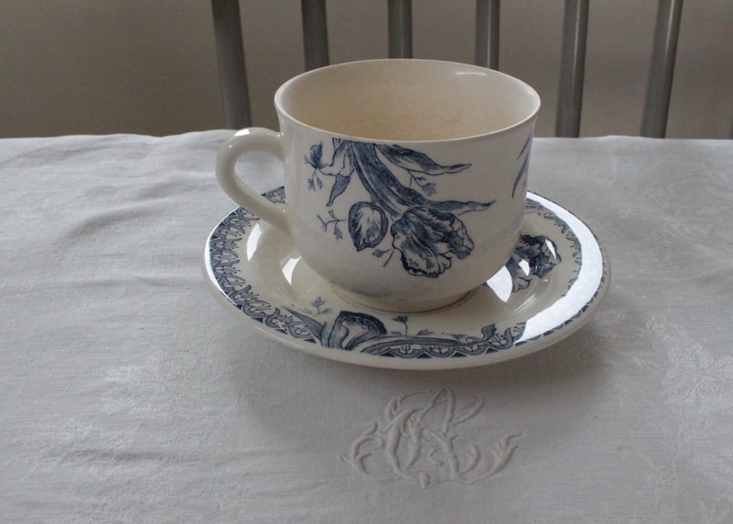 フランスアンティーク　GIEN ジアンTULIPES チューリップ フランスアンティーク GIEN ジアンTULIPES チューリップ