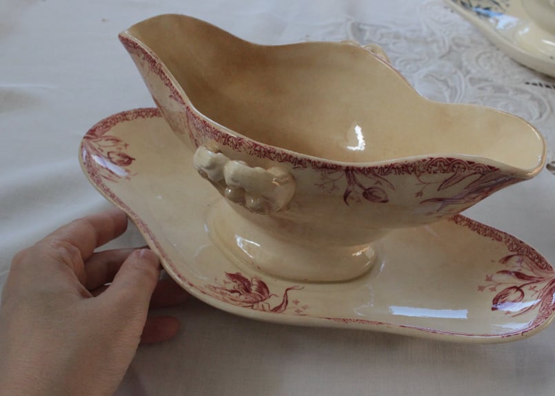 フランスアンティーク　Gien ジアン　チューリップ　Tulip　ラヴィエ フランスアンティーク Gien ジアン チューリップ Tulip ラヴィエ