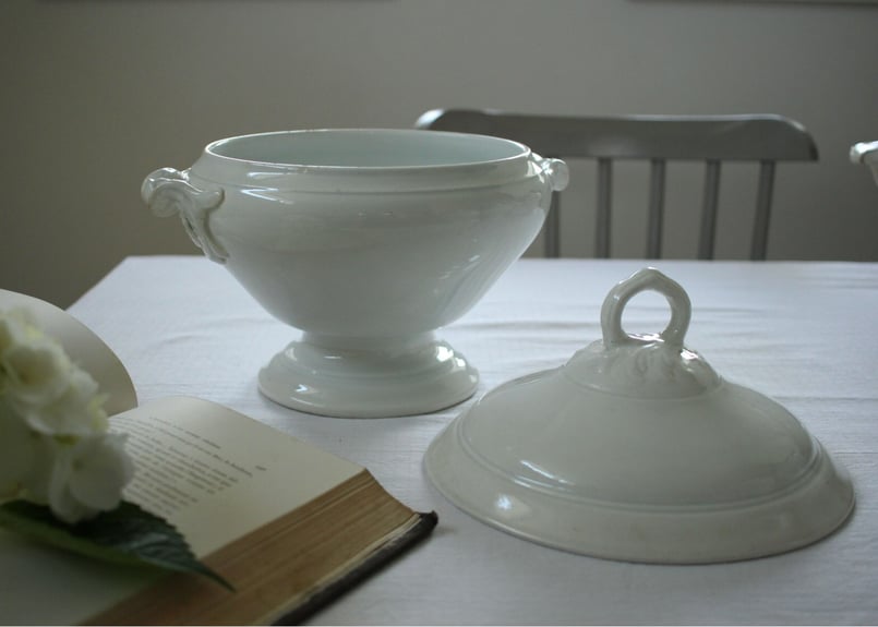 Luneville【リュネヴィル】白のスーピエール | Antique Luneville【リュネヴィル】白のスーピエール | Antique