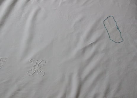France Antique モノグラムシーツ/MONOGRAM “FK”