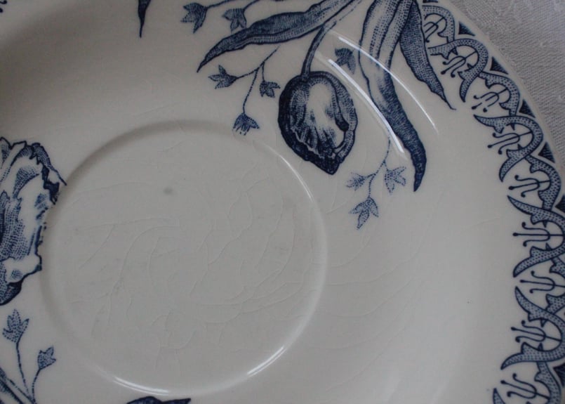 フランスアンティーク　GIEN ジアンTULIPES チューリップ フランスアンティーク GIEN ジアンTULIPES チューリップ