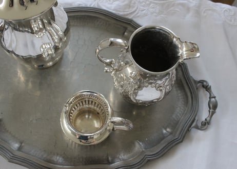 UK Silver Plated Antique Milk Jug ミルクジャグ