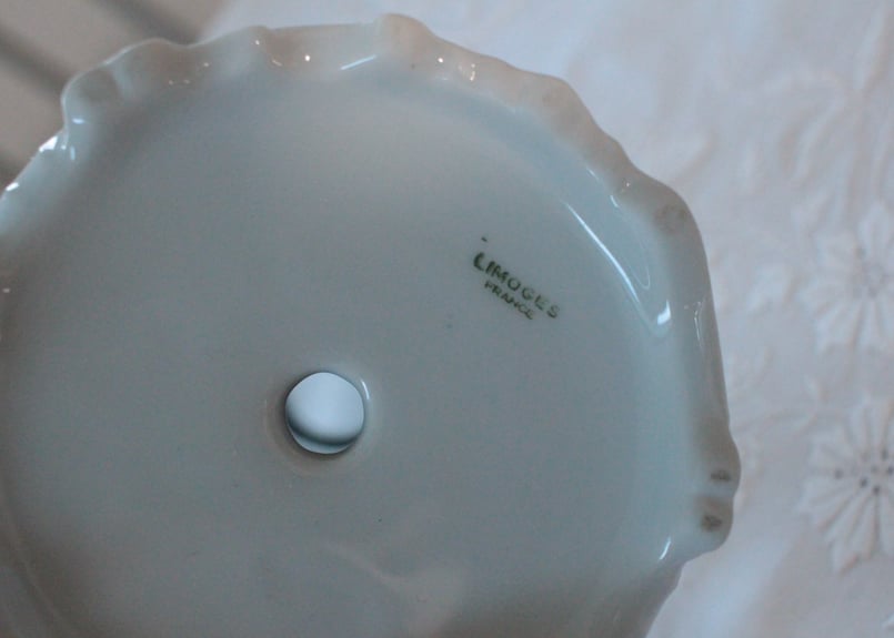 Limoges【リモージュ】陶器のキャンドルスタンド（数量3) | Antique