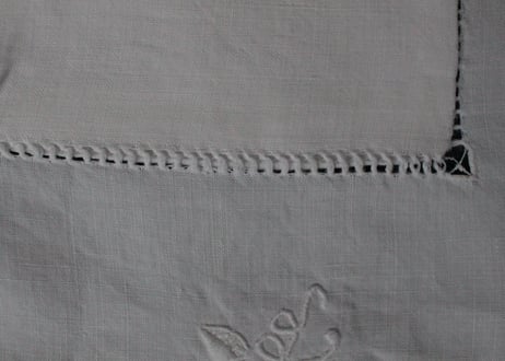 France Antique クッションカバー/MONOGRAM "P・F"