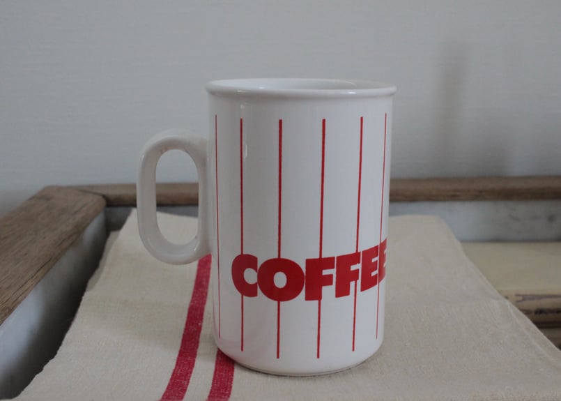 レアHornsea・ホーンジー/ストライプ・赤・マグCOFFEE（コーヒー） Hornsea・ホーンジー/マグCOFFEE（コーヒー）・TEA（ティー