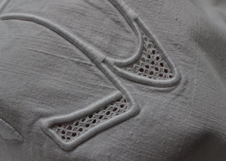 France Antique MONOGRAM /モノグラム大判シーツ【C】