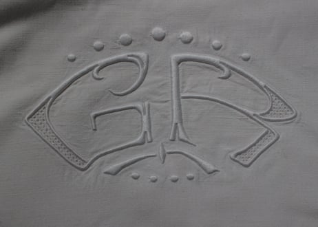France Antique MONOGRAM /モノグラム大判シーツ【C】