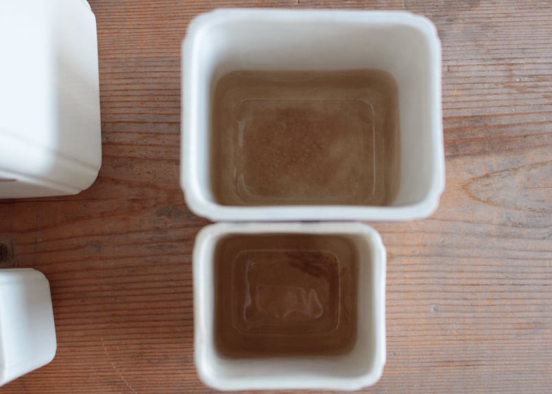 H.B.C.M Creil et Montereau バスク 陶器キャニスターセット Béar