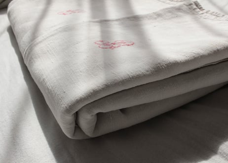 France Antique Linge Ancien Feuilles MONOGRAM“ C・B”大判シート