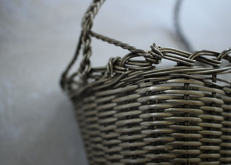再入荷France Antiqueワイヤープレートのワインパニエ | Antique