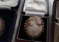 【E】Antique Shell Cameo Brooch