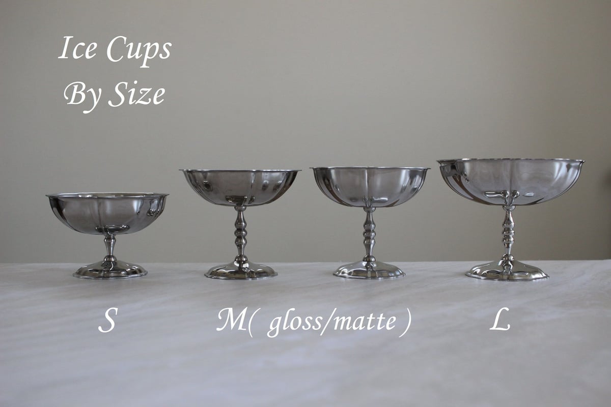 France Brocante 花リムアイスカップ 【M】サイズ gloss/matte