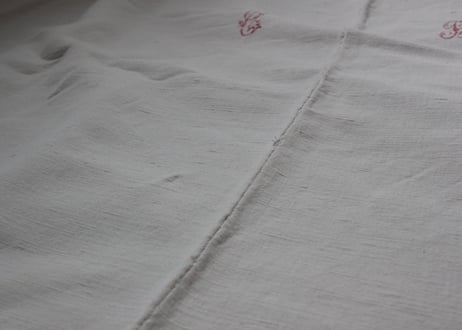 France Antique Linge Ancien Feuilles MONOGRAM“ C・B”大判シート