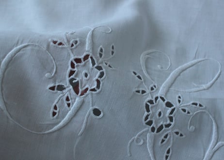 France Antique モノグラムシーツ/MONOGRAM “JC”
