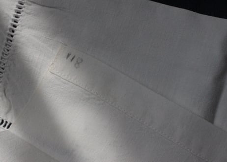 France Antique MONOGRAM /モノグラム大判シーツ【D】
