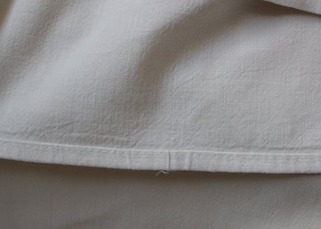 France Antique MONOGRAM“DR”赤/モノグラム大判シーツ