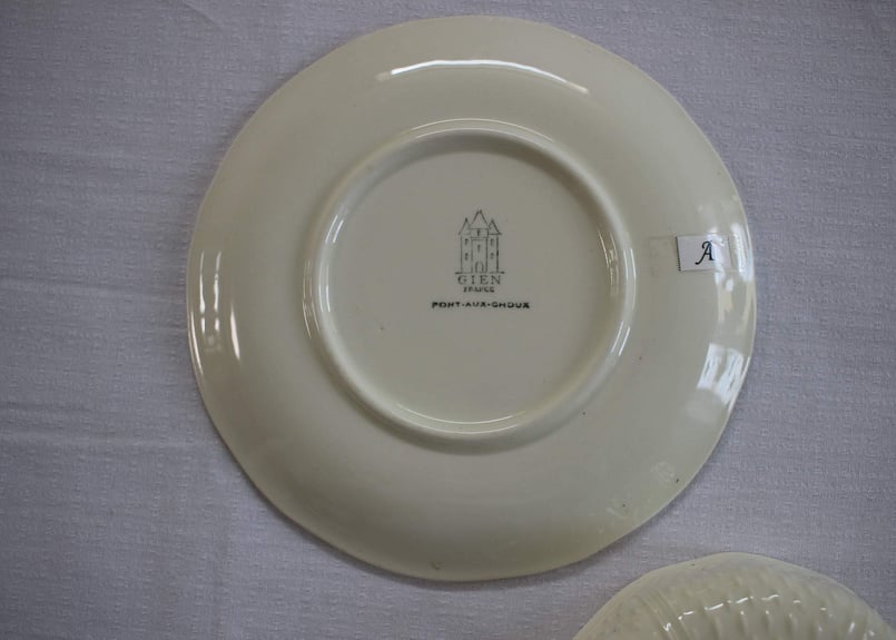 ジアンGien 大皿プレートスープカップ&ソーサー ジアン Gien 大皿