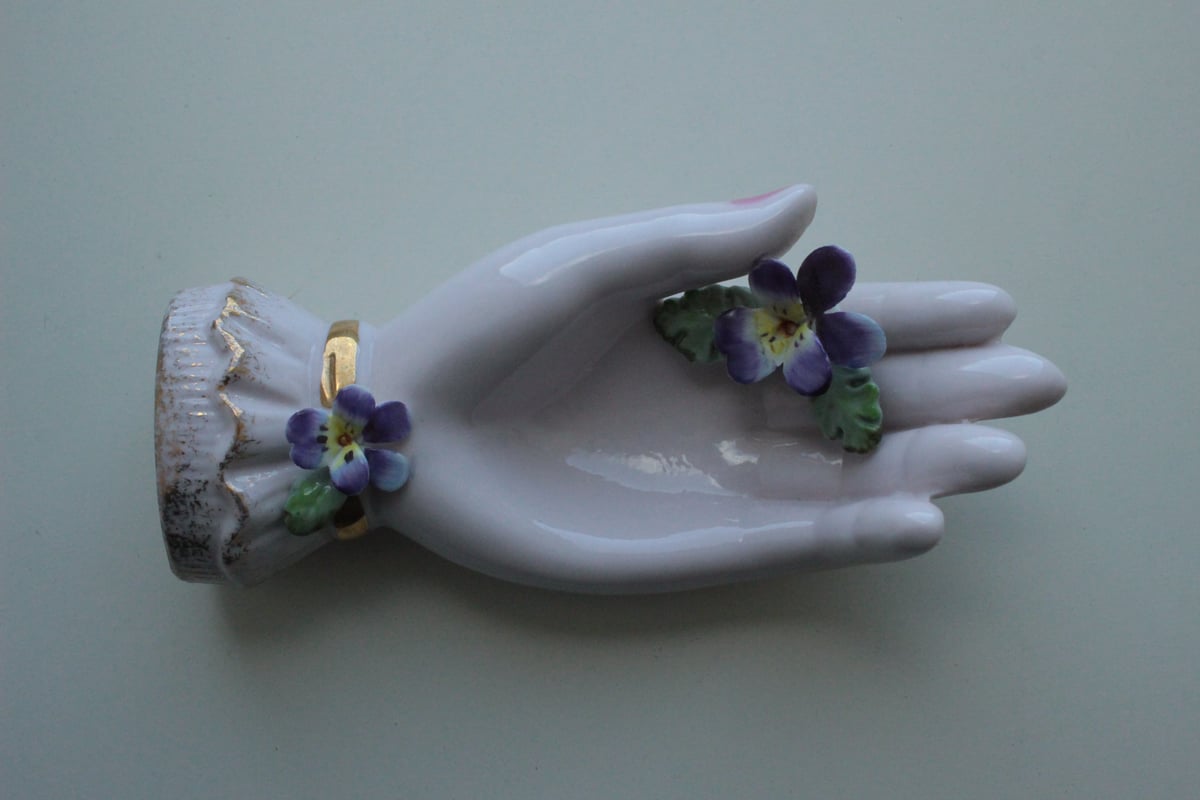 【D】バラ・レフトンのハンドモチーフ/Lefton Porcelain C】ビオラ・レフトンのハンドモチーフ/Lefton Porcelain | Antique