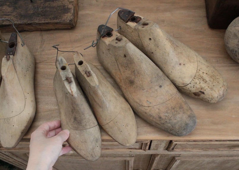 【アンティーク】シューモールド 靴型 木型 アンティーク 靴木型 シューモールド べビー11センチ - Dreampot