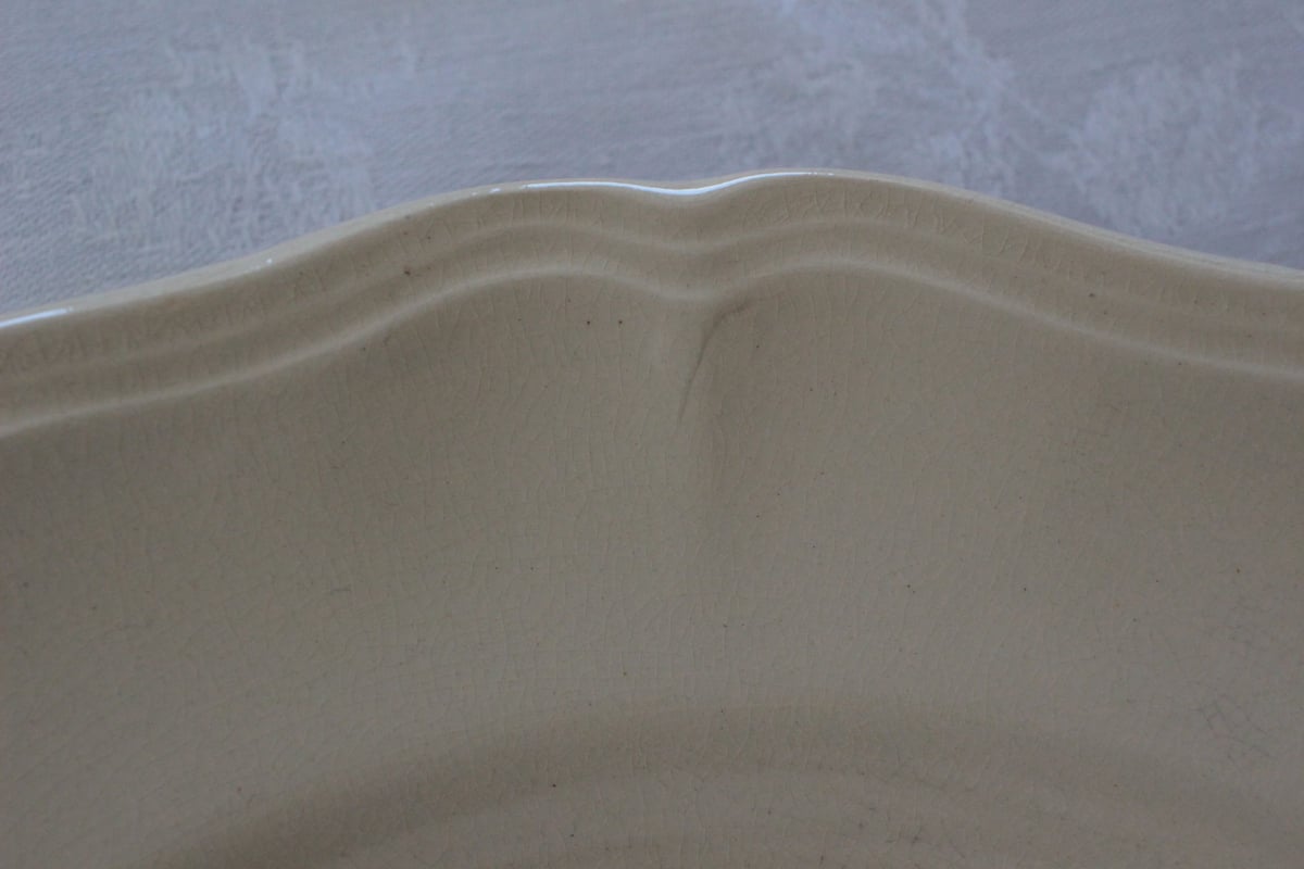 ペア販売】D・Sarreguemines 花リムアイボリー25cm | Antique &