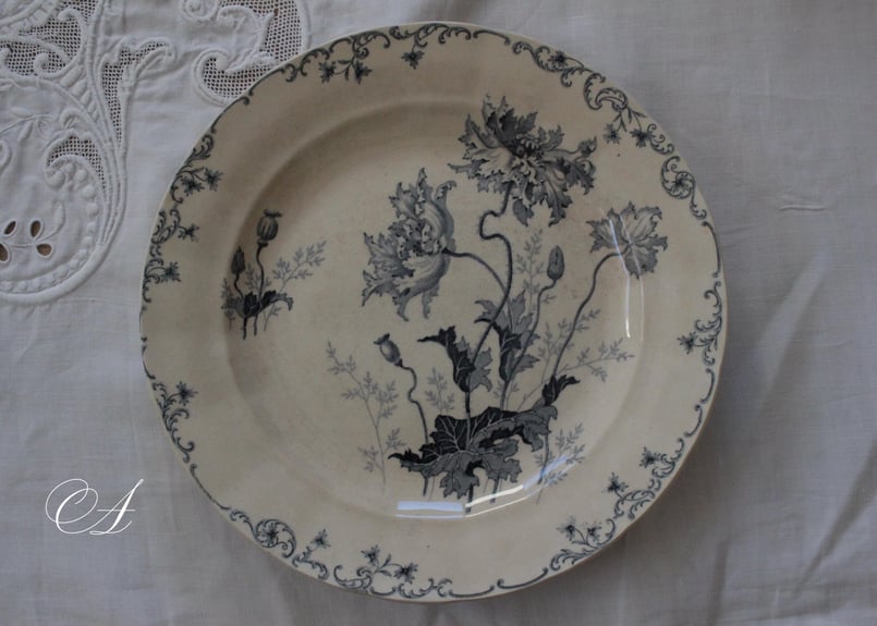 Choisy le Roi【ショワジールロワ】プレート・Pavots（数量2） | Antiq