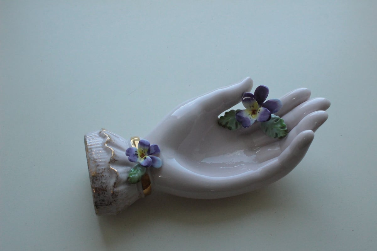 C】ビオラ・レフトンのハンドモチーフ/Lefton Porcelain | Antique