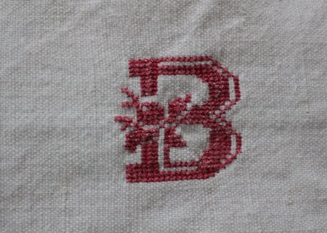 France Antique 大判シート/MONOGRAM “B・G”