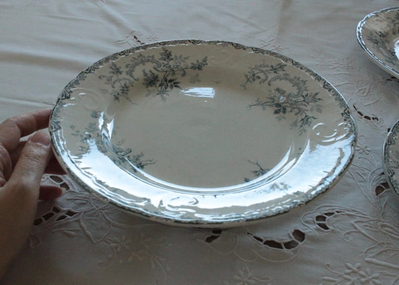 フランスアンティーク・ショワジールロワVILLARDコンポティエ・ケーキスタンド Choisy le Roi【ショワジールロワ】 TERRE DE FER VILLARDコンポ