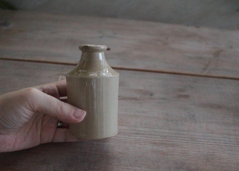 Lサイズ/イギリス陶器ストーンウェアボトル/アンティーク・ヴィンテージ Stoneware Bottles/イギリス陶器ストーンウェアボトル (数量2