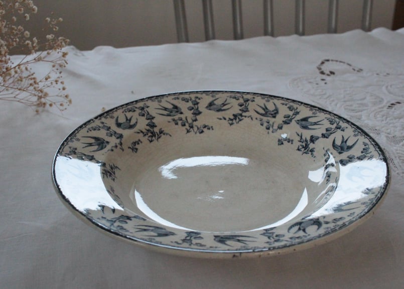 サルグミンヌSARREGUEMINES U&Cプレート1枚 U&C Sarreguemines【Louis XV】ルイ15世ガトープレート18cm_C/サルグミンヌ