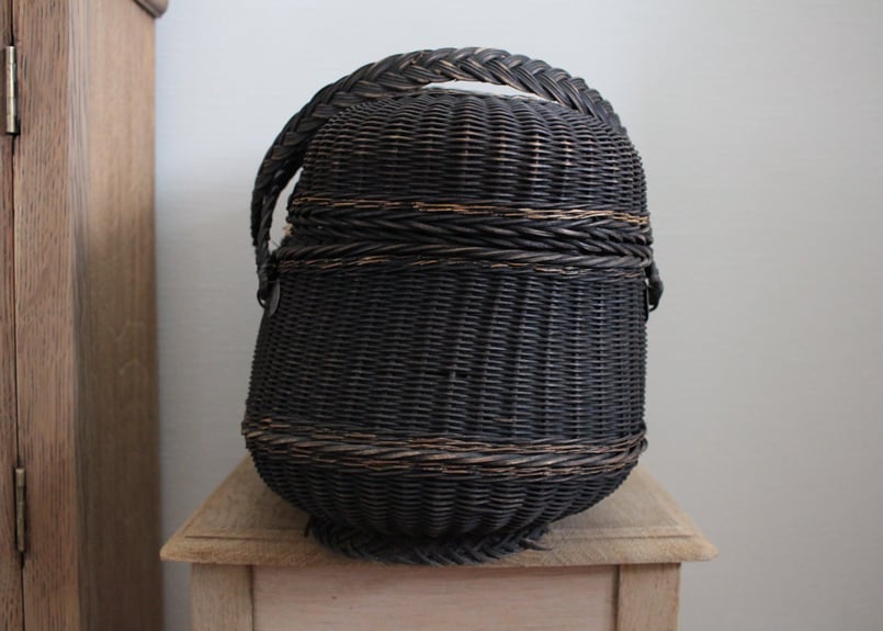 フランス　アンティーク　ブラック　パニエ フランスアンティーク ブラックパニエ 差し込み金具 | Brocante