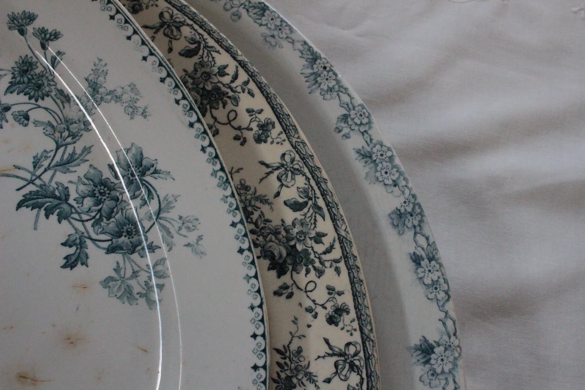 Sarreguemines 【サルグミンヌ】ELVIRE・オーバルプレート | Antique