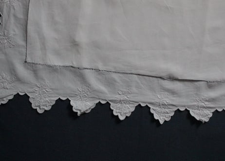 France Antique クッションカバー/MONOGRAM "P・F"
