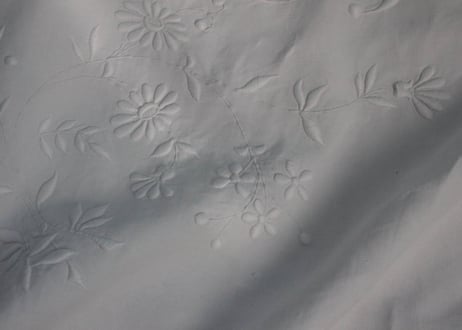 France Antique Linge Ancien Feuilles MONOGRAM“RB”
