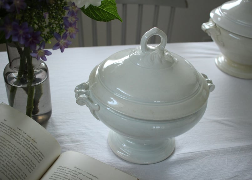 Luneville【リュネヴィル】白のスーピエール | Antique Luneville【リュネヴィル】白のスーピエール | Antique