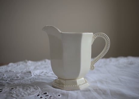 【B】クレイユ エ モントロー/オクトゴナルミルクピッチャー A】Creil et Montereau 【クレイユ エ モントロー】Octogonalオク