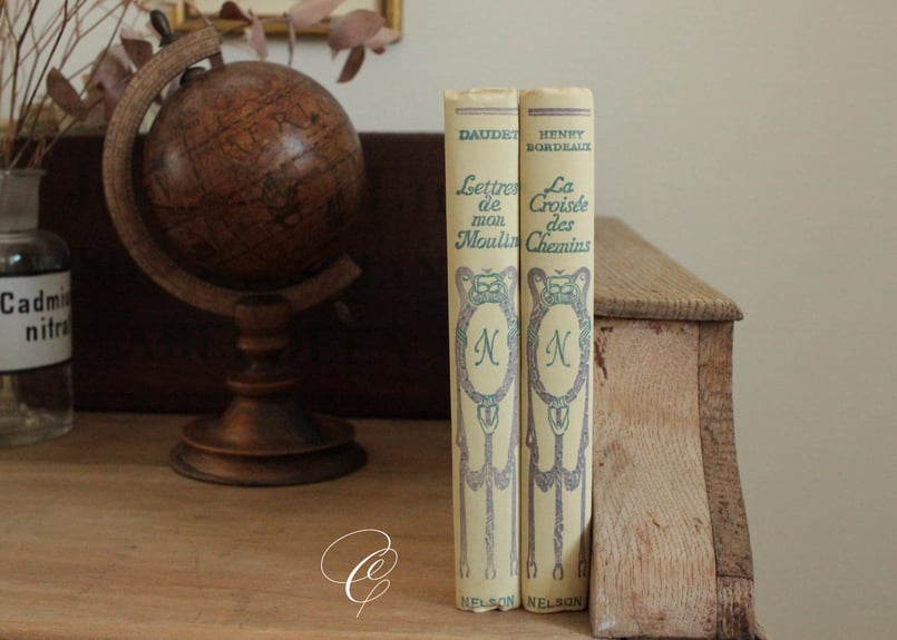 ビンテージ洋書　ネルソン社　フランス小説 1930年代　2冊セット ビンテージ洋書 ネルソン社 フランス小説 1930年代 2冊セット