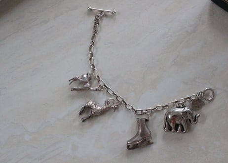 Vintage Sterling Silver charms 【アイススケート】