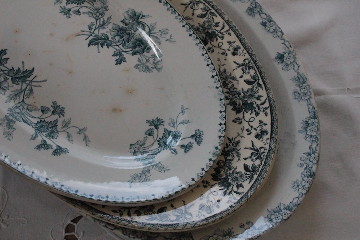 Sarreguemines 【サルグミンヌ】ELVIRE・オーバルプレート | Antique